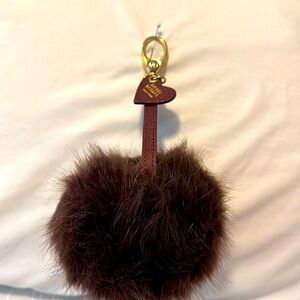Henri Bendel Faux Fur Pom Pom Bag Charm